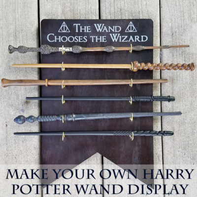 Make your own Harry Potter Wand Holder and Display to keep your wands out of the hands of muggles with this easy DIY project from ThatGeekishFamily.comMake your own Harry Potter Wand Holder and Display to keep your wands out of the hands of muggles with this easy DIY project from ThatGeekishFamily.com