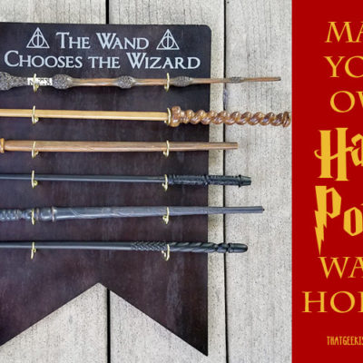 DIY Harry Potter-inspired Wand Holder and Display