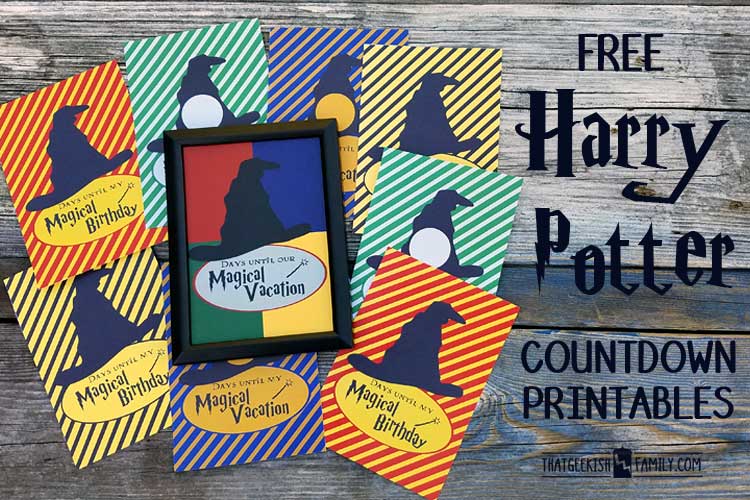 Are you planning the best vacation ever to the Wizarding World ... or having a Harry Potter themed birthday party? Get these free countdown printables to help countdown the days until ....