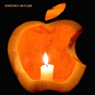 Don't let pumpkin carving season be stressful. Here are some easy DIY, geeky pumpkin carving ideas! Apple Carved Pumpkin