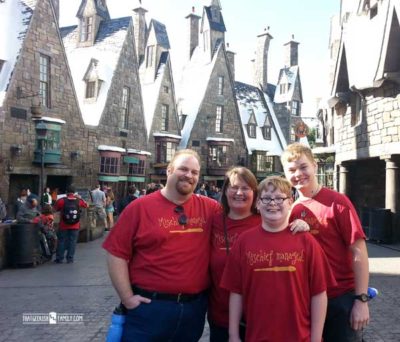 Hogsmeade Photo Op - Our first visit to Universal Orlando and Wizarding World of Harry Potter - come check it out for details on vacation planning and having fun!