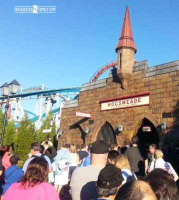 Hogsmeade Station Queue - Seussland: Our first visit to Universal Orlando and Wizarding World of Harry Potter - come check it out for details on vacation planning and having fun!