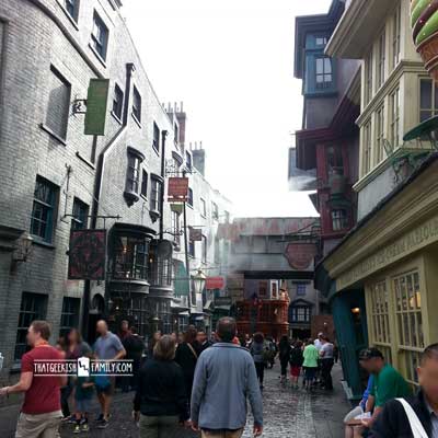 Diagon Alley: Our first visit to Universal Orlando and Wizarding World of Harry Potter - come check it out for details on vacation planning and having fun!