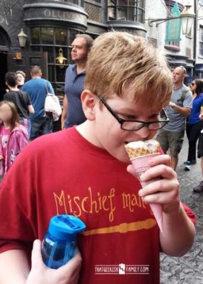 Frozen Butterbeer: Our first visit to Universal Orlando and Wizarding World of Harry Potter - come check it out for details on vacation planning and having fun!