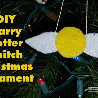 DIY Harry Potter Snitch Christmas Tree Ornament